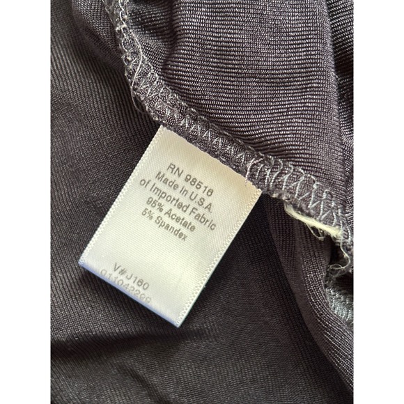 90s Coldwater Creek Navy Blue Square Neck Cap Sleeve Maxi Dress Women's Size L - Picture 7 of 7